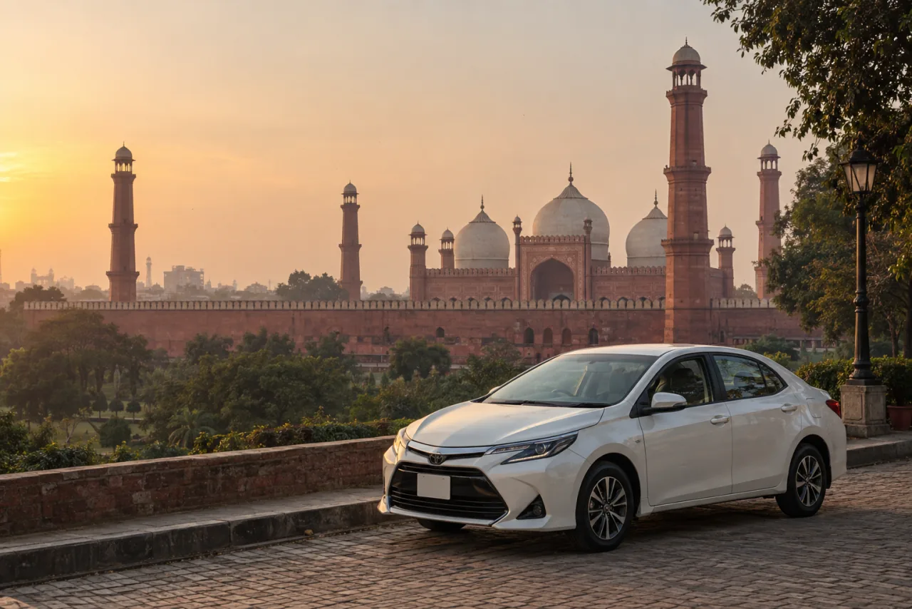 Travel scene inspired by Lahore, Punjab